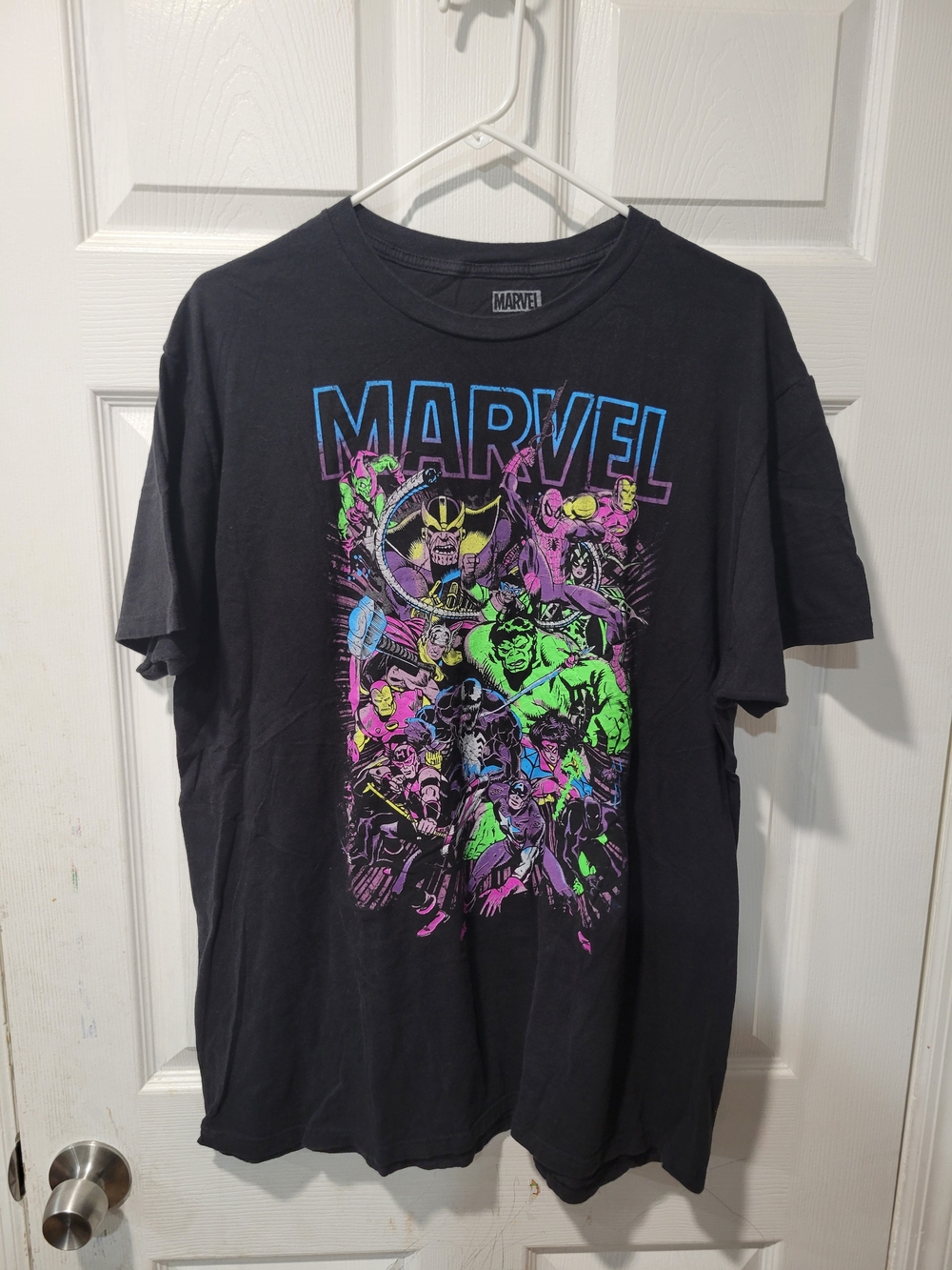 Vintage Marvel Comics black cotton t-shirt